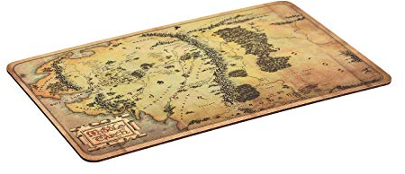 Logoshirt® Hobbit I Tolkiens I Mittelerde-Karte I Frühstücksbrettchen I Schneidebrett I 23x14cm I spülmaschinenfest & hitzebeständig I Lizenziertes Originaldesign
