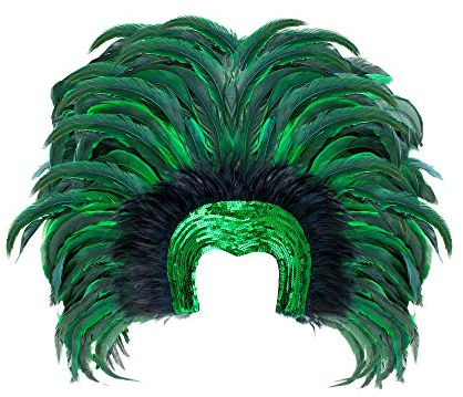 W WIDMANN MILANO Party Fashion -Federkopfschmuck Brazil, Samba, Hut, Kopfschmuck, Accessoire, Mottoparty, Karneval