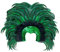 W WIDMANN MILANO Party Fashion -Federkopfschmuck Brazil, Samba, Hut, Kopfschmuck, Accessoire, Mottoparty, Karneval