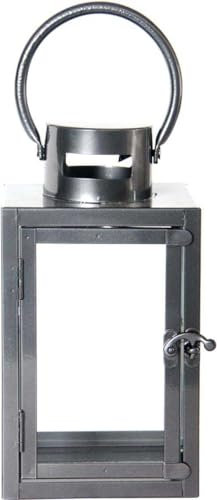 Esschert Design Laterne anthrazit, klein, grau