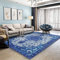 Tinyboy-hbq Teppich Wohnzimmer Kurzflor Schlafzimmer Vintage Teppich rutschfest Weich Großer Teppiche Orientalisches Design (Blau, 160 x 200 cm)