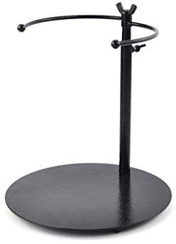 HACSYP Kreativität Pflanzenregal，Blumentreppen Metallstraußständer Schmiedeeisen Verstellbares Einfaches Regal Hauptdekoration Europäisches Schwarz (Size : 1 pcs)