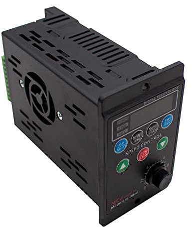 Jieotwice Convertisseur de Fréquence de Pilote de Moteur de Sortie Triphasé à entrée Monophasée 220V avec Affichage à Tube Numérique à Quatre Chiffres T13-750W-12-H(A)