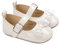 Siyova Scarpe Neonata Scarpe da Principessa per Bambini con Fiocco Scarpe Battesimo in PU Tinta Unita Scarpe Primi Passi Scarpe Bimba Elegante Carino (Bianco, 0-6 Mesi)