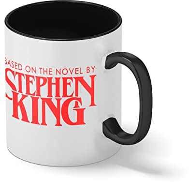 Horror Inspired Based On the novel By Stephen King Bianco tazza di caffè con Nero Rim & Handle Mug
