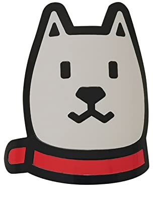 Gepinke Adesivi per bici MTB con testa di bicicletta BMX pieghevole telaio adesivo (cane freddo (bianco))