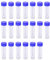 Urine Specimen Cups with Lids- 20 Pcs 25-30ml Stool Containers Sample Bottles for Urine Test & Collection, Plastic Urine Cups Specimen Tubes with Spoon Lid for Laboratory Medical Use School