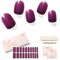 NAILOG Nagelfolie - Nagelfolie uv Härtend - Nagelfolie Selbstklebend - UV Nagelfolien -20 Stück Nagelsticker,Nails Starter Set,Gel Finish,14 Tage Langlebige,Geschenk für Frauen, Lydia