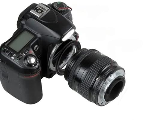 Anillo de inversión objetivo con conexión de bayoneta compatible con Nikon para montar objetivos de macrofografía, 58 mm