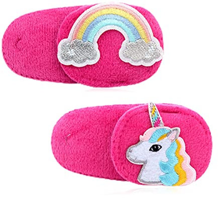 DULSPUE 2 pièces cache oeil enfant, cache oeil medical Pour amblyopie orthoptiste adultes et enfants, Licorne cache-œil couvre Lunettes Eye Patches pour fille