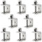 CHEUKYIU 8 Stück 304 Edelstahl C Zwingen Hochleistungs C Klemme Holzbearbeitung Mini Schraubzwinge Fixture Clamp mit Breiten Kieferöffnungen 30mm für Holzbearbeitung, Schweißen, Zimmerei, Silber