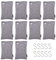 Fonday Lot de 10 sacs désodorisants en charbon de bambou (100 g chacun) avec crochet, éliminateur d'odeurs et absorbeur d'air purifiant l'air pour sac de sport, chaussures, voiture, placard pour
