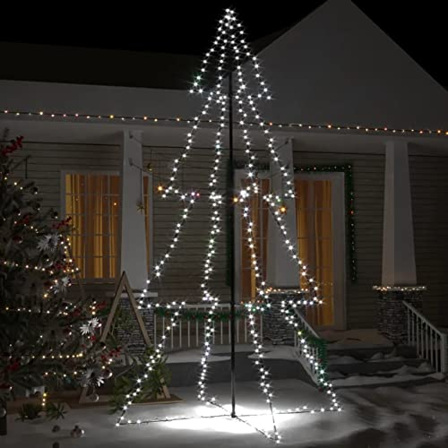 BaraSh Weihnachtsbaum Kegelform 360 Indoor und Outdoor 143x250 cm Weihnachtsbaum AußEn