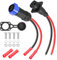 CERRXIAN Connecteur Sckot pour moteur à la traîne - Kit de connexion rapide - 2 broches - 12 V, 24 V, 36 V ou 48 V - Pour bateau de mer, moteur de pêche à la traîne kayak, fil de câble 8 AWG