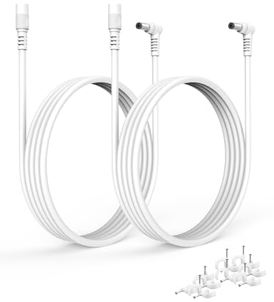 Tonton 5M DC Verlängerungskabel, Strom Anschlusskabel 5,5mm x 2,1mm für Arduino UNO R3/ REV 3/ Elegoo UNO R3 / IEIK UNO R3/ Mega 2560 Netzteilplatinen, DC Kabel Verlängerung für Überwachungskamera
