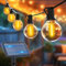 Btfarm 36.5M Guirnalda Solar Exterior Con 50+3 Bombillas G40 LED - IP65 Impermeable, 4 Modos, Placa Solar - Para Jardín, Terraza, Patio - Luz Cálida