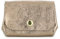 Petit Porte-Monnaie Cartes Cuir Véritable Irisé pour Femme - Mini Portefeuille Brillant à Magnétique 3 Compartiments - Chic Élégant - Taupe