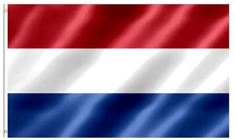 Niederlande Flagge 90x150 cm Niederländisch Fahne mit Messing-Ösen für Sportveranstaltungen, Partys, Paraden Draußen Deko