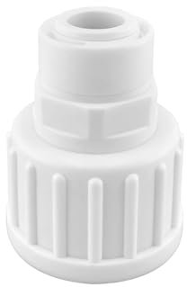Ctyjia 1 Stück Wasser Schnellkupplung Fitting, 3/4 Innengewinde auf 3/8 Pushfit Gerade Stecker, Adapter Fitting Verbindungsstück für RO Umkehrosmose-System