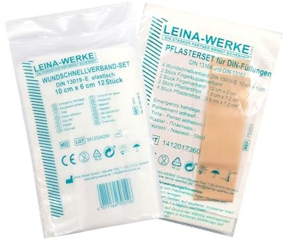 Pflasterset 42-teilig für Füllung nach neuer DIN 13157:2021