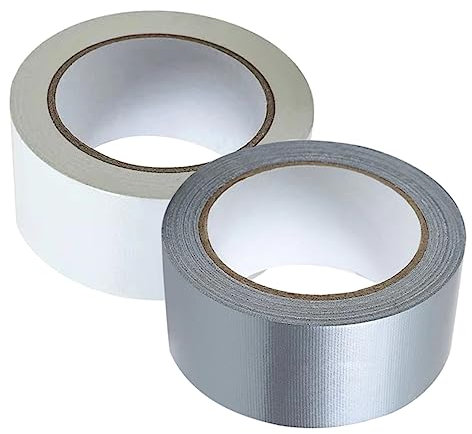 Cinta de sellado resistente al viento para ventanas, 2 rollos de burlete pesado, adhesivo para puertas y ventanas, 5 cm x 20 m, sin residuos