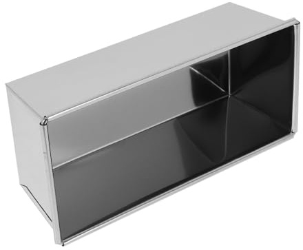 Toastbrot Backform Gleichmäßige Wärmeverteilung, Silber, aus Edelstahl | Leicht zu Reinigen, Vielseitig Nutzbar, Robuste Ausführung, 1 Stück, für Toastbrot und Brot