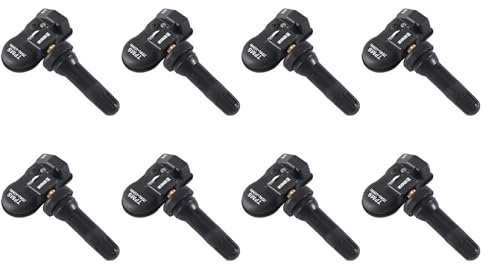BOGJFC Sensor TPMS Programable MX 2-En-1 433/315MHz - Paquete De 8 Programable Con Autel TS408 TS508 ITS600 Válvula De Liberación Manual Pila CR2032 Presión Máx 900kPa