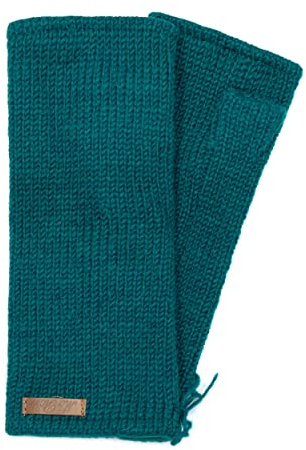 McRon Damen Gestrickte Pulswärmer Reka Petrol 7414