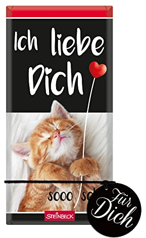 STEINBECK Liebe Geschenk-Schokolade 100g Tafel Ich liebe Dich