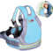 Jolik Kinder Motorrad Sicherheitsgurt mit 4 - in - 1 Schnalle atmungsaktives Material mit Reflektierendes Material —kinder motorrad gurtzeug（Blau）
