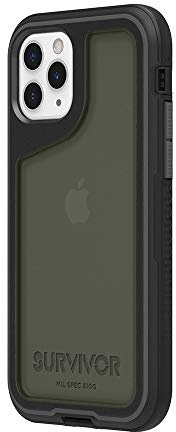 Griffin Survivor Extreme GIP-029-BKG Case for Apple iPhone 11 Pro, Polycarbonate, Drop Resistant- Black/Grey