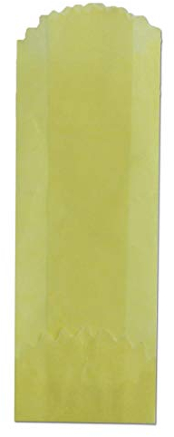 Tütchen aus Pergamentpapier - gelb - 24x76mm - 600 Stück
