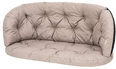 PillowPrim Sitzkissen für Gartenmöbel - Kissen für Balonmöbel - Komfortable Entspannung im Freien - Größe 100x50x38 cm, Beige