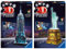 Ravensburger 3D Puzzle Empire State Building bei Nacht, Wahrzeichen von New York im Miniatur-Format & 3D Puzzle Freiheitsstatue bei Nacht, Wahrzeichen von New York im Miniatur-Format