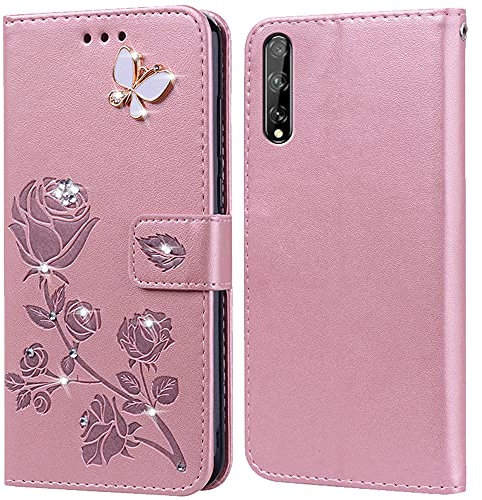 Cover per Huawei P Smart S 2020/Y8P Custodia,Carta Fessura, Supporto Stand,Silicone TPU,Flip Protettiva Case per Huawei P Smart S(6.3)