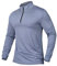 CARWORNIC Men's Sports Tops 1/4 Zip Long Sleeve Gym Running T-Shirts Quick-Dry Golf Tops Outdoor Fishing Hiking Polo Shirts Lightweight Pullover Tops Breathable Spring Workout Athletic Shirts