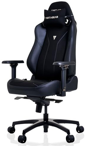 VERTAGEAR SL5800 Sedia da gaming ergonomica con supporto lombare ContourMax e sistema di seduta VertaAir - Nero/Carbonio/Opt. Kit di aggiornamento LED RGB