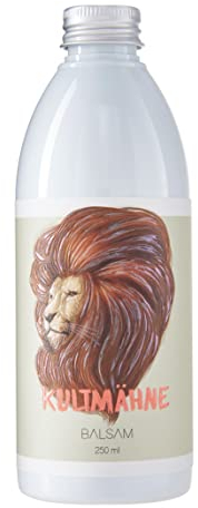 Kultmähne Haarbalsam, Balsam spendet dem Haar Feuchtigkeit, Geschmeidigkeit und strahlender Glanz, Haarpflege baut geschädigtes Haar neu auf, 250ml Balsam