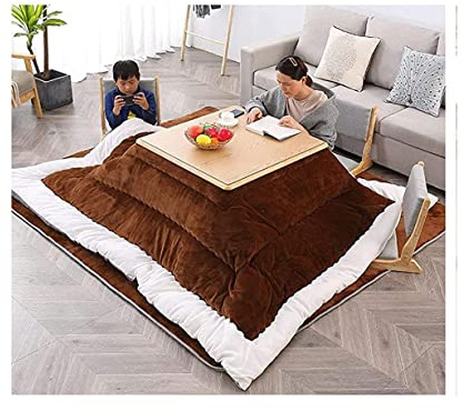 LELAMP Futon-Set im japanischen Stil, Winterheiztisch, Hängeheizung, Heiztisch, zusammenklappbar, Tatami, bequemer Teppich, Kotatsu-Heizung