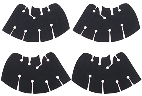 EMSea 2 Sets (4 Stück) Controller-Griffaufkleber, kompatibel mit PS5-Controller, professionell, strukturiert, rutschfest, schweißabsorbierend, weiche PU-Pads, Griffband, Schwarz
