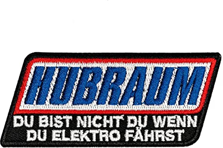 Spaß Kostet Aufnäher Aufbügler Hubraum statt Elektro