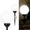 Lumiled Solar Gartenleuchte Solarlampe Solarkugeln für Garten Außen Leuchtkugel Kugel mit Erdspieß Dämmerungssensor Außenleuchte Wegeleuchte Stehleuchte LED IP44 Kaltweiß ∅20 1 Stück