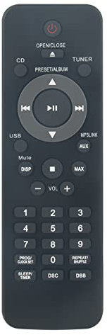 996510042887 VINABTY Télécommande Infrarouge Convient Applicable à Philips HiFi System FWM211 FWM210