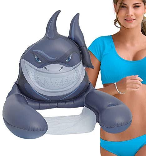 JINGAN Zattere per Piscina Adulti Sedia Gonfiabile per Adulti con Galleggianti Piscina con Portabicchieri, Sedia Galleggiante Acqua per Zattera Lago per Spiaggia, Piscina, Lago