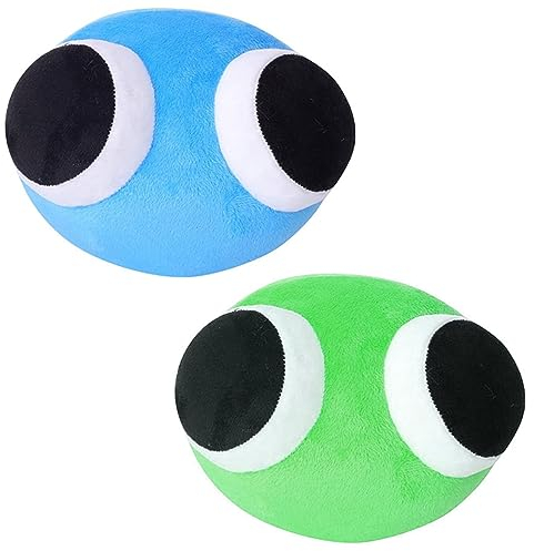 2 Stück Rainbow Friends Lookies, Rainbows Friends Chapter 2 Kuscheltiere, Regenbogenfreund Plüschtier für Jungen und Mädchen, Cute Rainbow Soft Stuffed Animal Doll(Farbe zufällig)