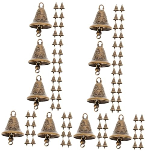 YARNOW 110 STK Hängende Weihnachtsglocken Weihnachtshandwerk Antike Glocke Kleine Alte Glocke Kleine Glöckchen Zum Basteln Ziegenglocken Mini-Glocken-anhänger Groß Antiquität Windsack