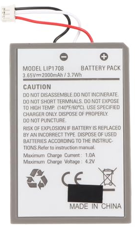 Zunate Batteriewechsel für Controller, 2000 MAh LIP1708 Batterie mit Installationswerkzeugen, für CFI ZCT1W Wireless Controller