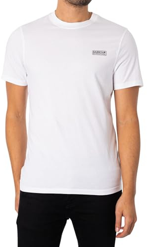 Barbour International Men's Small Logo T-Shirt White/Black