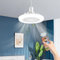 KEAGAN LED Ceiling Fan with Lights, 30W Ceiling Lights with Remote Control, Dimmable, 3 Speeds, Timing, Small Electric Fan Lamp, Modern LED Ceiling Light for Small Spaces Bedroom