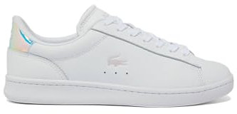 Lacoste Femme Carnaby Basket, Blanc/Rose Clair, 37 EU